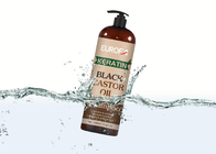 Sciampo nero dell'olio di ricino per lo sciampo naturale di fragranza dei capelli fini ed asciutti